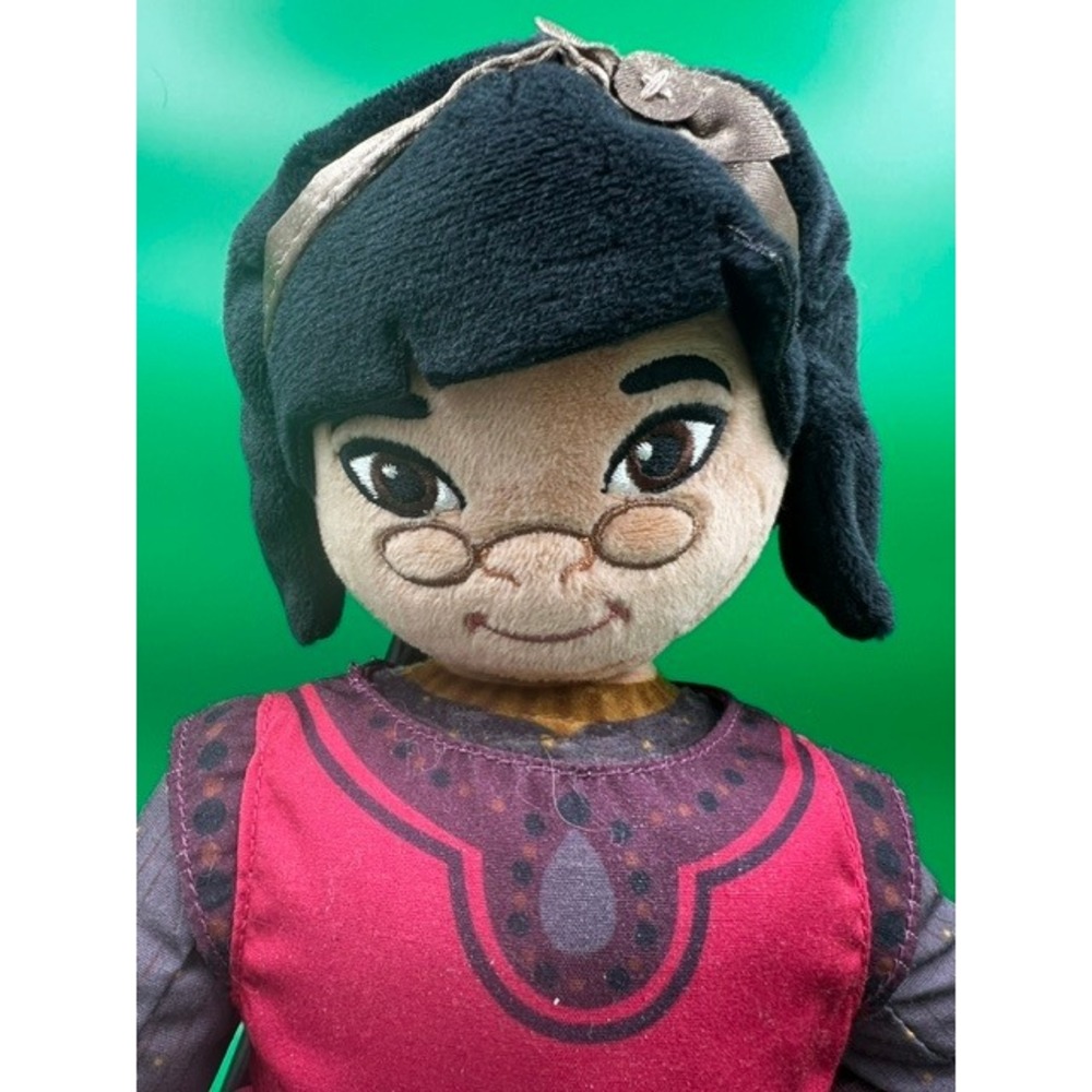 Disney Dahlia Plush Doll Wish Movie 16" Red Purple Glasses Disney Collection Tag